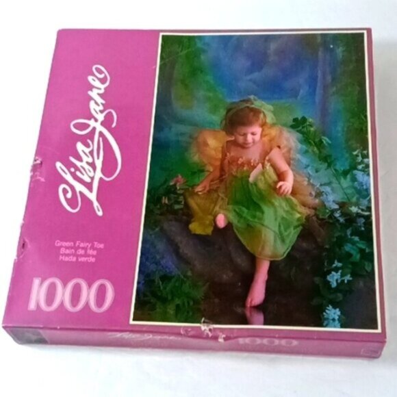 New Lisa Jane Green Fairy Toe 1000 Piece Jigsaw Puzzle Sealed Box Unopened - Picture 1 of 9